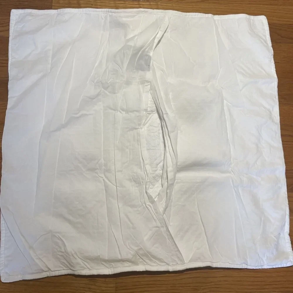 Chaps Ralph Lauren Euro Sham Brompton‎ Hall White Cotton Quilted Pillow Sham